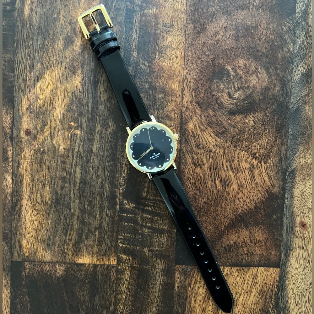 Black Floral Kate Spade Wrist Watch
